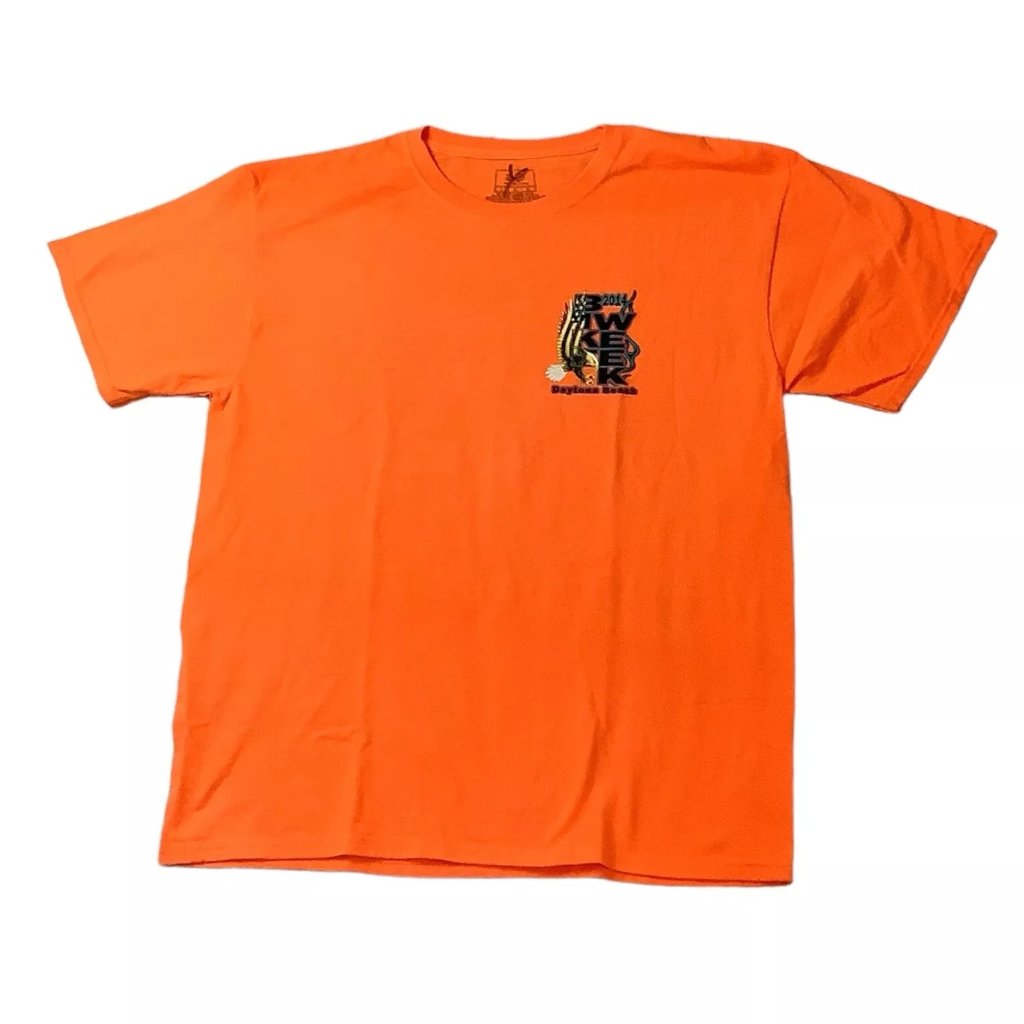 Mens Bike Week Daytona Beach 2014 Motorcycle T Shirt Size Large